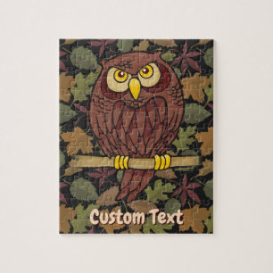 Owl Cartoon Jigsaw Puzzle