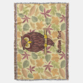 Owl Cartoon-Keule Decke (Vorderseite Vertikal)