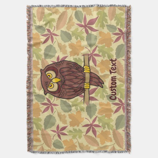 Owl Cartoon-Keule Decke (Vorderseite Vertikal)