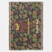 Owl Cartoon-Keule Decke (Vorderseite Vertikal)