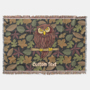 Owl Cartoon-Keule Decke