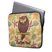 Owl Cartoon Laptop Sleeve (Vorderseite Links)