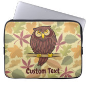 Owl Cartoon Laptop Sleeve (Vorderseite)