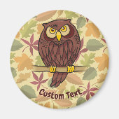 Owl Cartoon Magnet (Vorne)