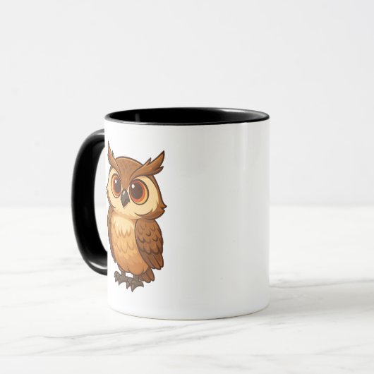 Owl cartoon mugs tasse (Vorderseite Links)