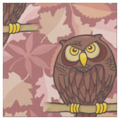 Owl Cartoon Muster Stoff (Nahaufnahme)