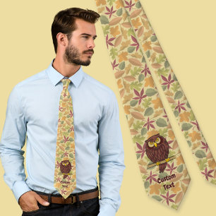 Owl Cartoon Neck Tie Krawatte