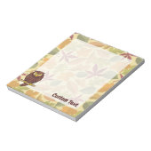 Owl Cartoon Notepad Notizblock (Rotiert)