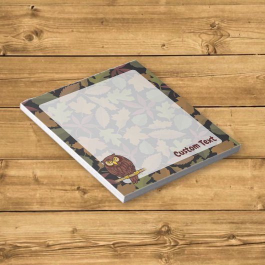 Owl Cartoon Notepad Notizblock