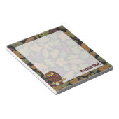 Owl Cartoon Notepad Notizblock (angewinkelt)