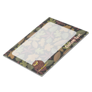 Owl Cartoon Notepad Notizblock