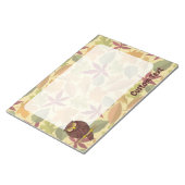 Owl Cartoon Notepad Notizblock (angewinkelt)