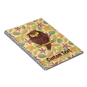 Owl-Cartoon Notizblock