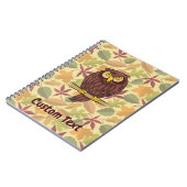 Owl-Cartoon Notizblock (Linke Seite)