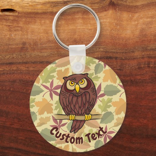 Owl Cartoon Schlüsselanhänger (Vorderseite)