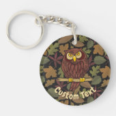 Owl Cartoon Schlüsselanhänger (Vorderseite)