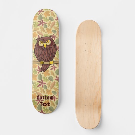 Owl Cartoon Skateboard Deck (Vorderseite)