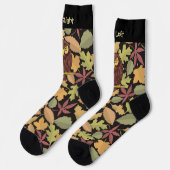 Owl Cartoon Socken (Linkes Detail)