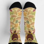 Owl Cartoon Socken (Oben)