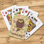 Owl Cartoon Spielkarten