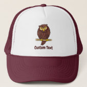 Owl Cartoon Trucker Hat Truckerkappe (Vorderseite)
