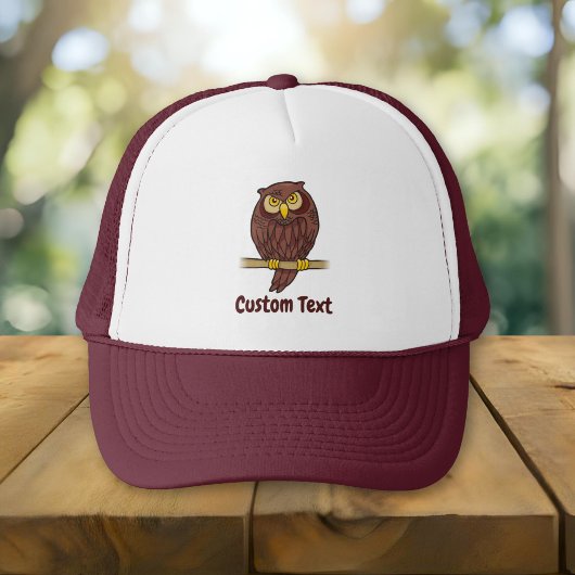 Owl Cartoon Trucker Hat Truckerkappe
