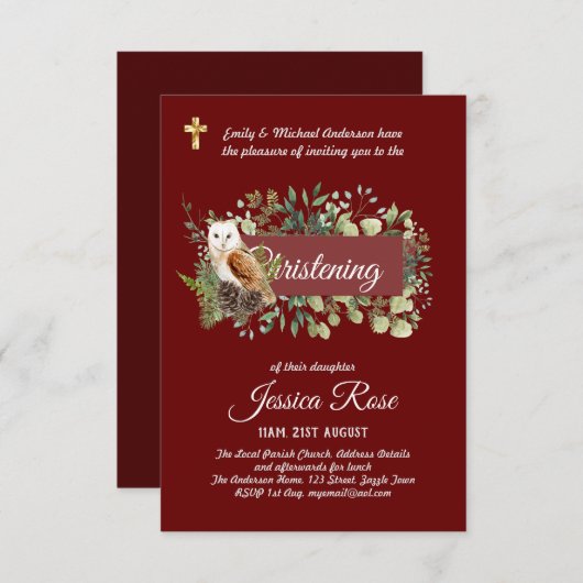 OWL Christening lädt zur Taufe ein (Vorne/Hinten)