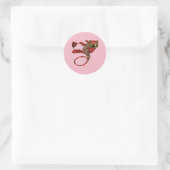 Owl Classic Round Sticker (Tasche)