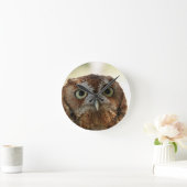 Owl Clock Runde Wanduhr (Zuhause)