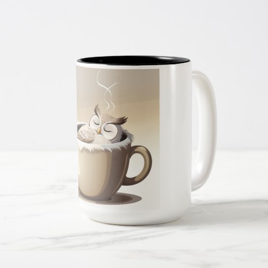Owl Coffee Tasse (VorderseiteRechts)