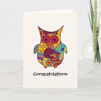 Owl Collage Karte