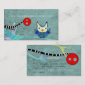 Owl Crafting Branchen Visitenkarte (Vorne/Hinten)