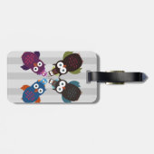 Owl Crowd Gepäckanhänger (Rückseite horizontal)