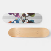 Owl Crowd Skateboard (Horizontal)