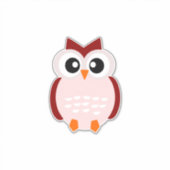 Owl Custom Cut Vinyl Sticker (Vorderseite)