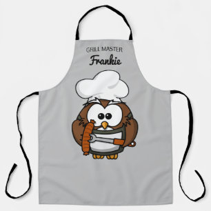 Owl Custom Grillmaster Schürze Vater Geschenk