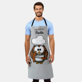 Owl Custom Grillmaster Schürze Vater Geschenk (Getragen)