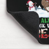 Owl Dad Who Always Came Back With The Present Chri Mousepad (Ecke)