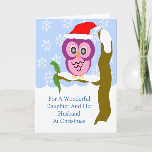 Owl Daughter Husband Weihnachten (Vorderseite)