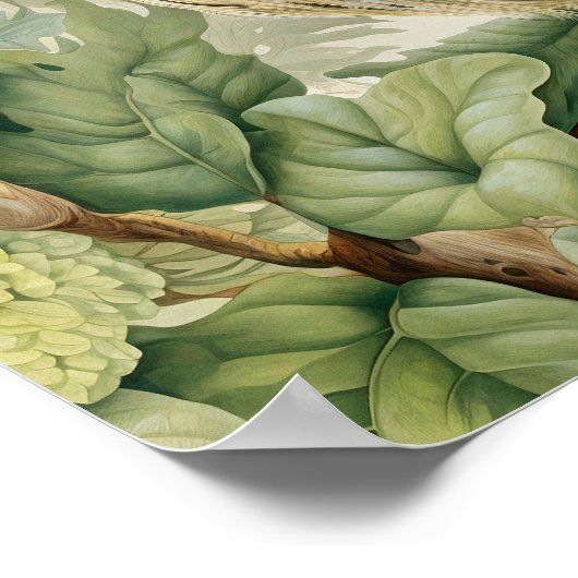 Owl Decorative Malerei Poster (Ecke)