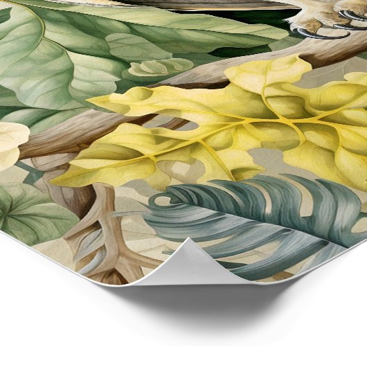 Owl Decorative Malerei Poster (Ecke)