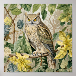 Owl Decorative Malerei Poster