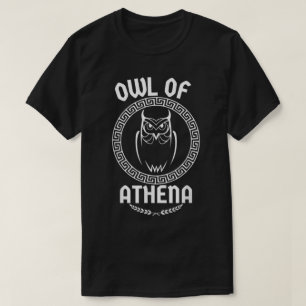Owl der Göttin Medusa Griechisch T-Shirt