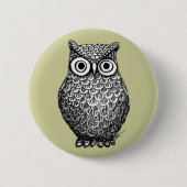 Owl Design Button-Button Button (Vorderseite)