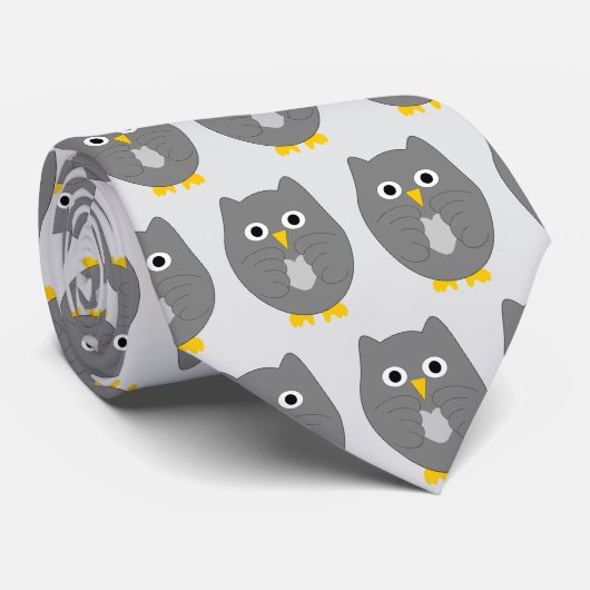 Owl Design Krawatte (Gerollt)