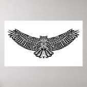 Owl Doodle 2 Poster (Vorne)