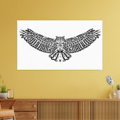 Owl Doodle 6 Leinwanddruck (Insitu (Wohnzimmer))