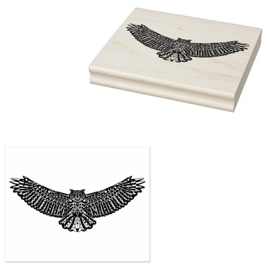 Owl Doodle Gummistempel (Stempel)