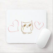 Owl Doodle Mousepad (Mit Mouse)