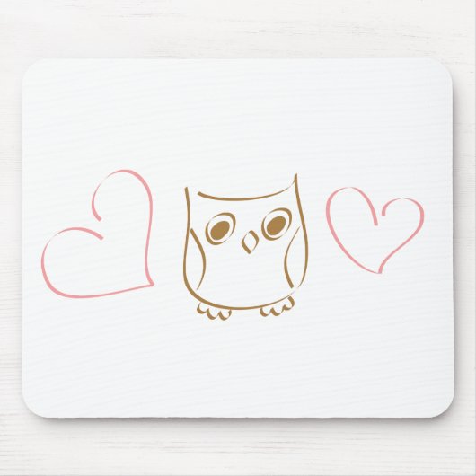 Owl Doodle Mousepad (Vorne)